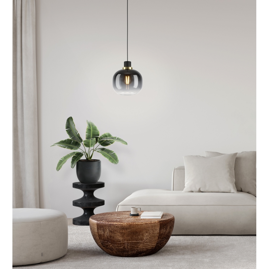 Eglo - Luster na lanku 1xE27/40W/230V šedá