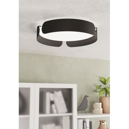 Eglo - LED Stropné svietidlo LED/20W/230V pr. 37 cm čierne