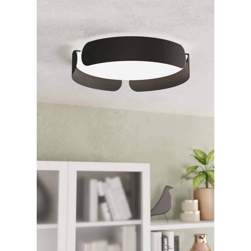 Eglo - LED Stropné svietidlo LED/20W/230V pr. 37 cm čierne