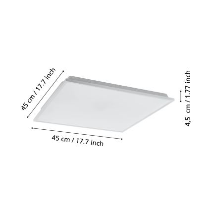 Eglo - LED Stmievateľné stropné svietidlo LED/22W/230V 2700-6500K ZigBee