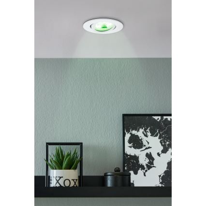 Eglo - LED RGBW Stmievateľné podhľadové svietidlo LED/5W/230V ZigBee