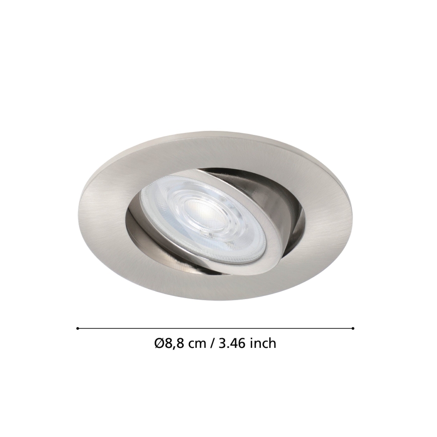 Eglo - LED RGBW Stmievateľné podhľadové svietidlo LED/5W/230V ZigBee