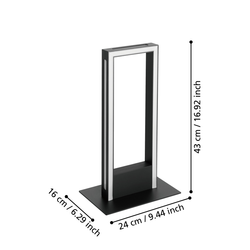 Eglo - LED Stmievateľná stolná lampa LED/16W/230V 2700-6500K