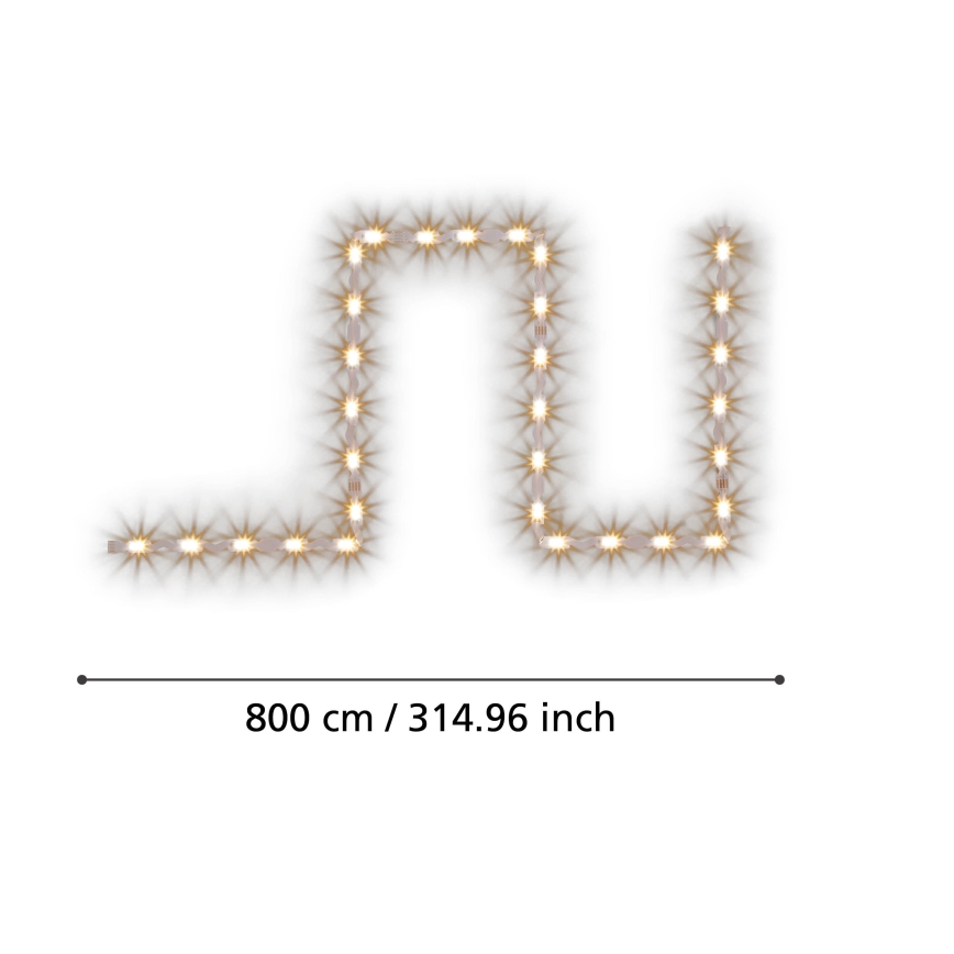 Eglo - LED RGBW  Stmievateľný pásik 8m LED/24W/24/230V 2700-6500K ZigBee
