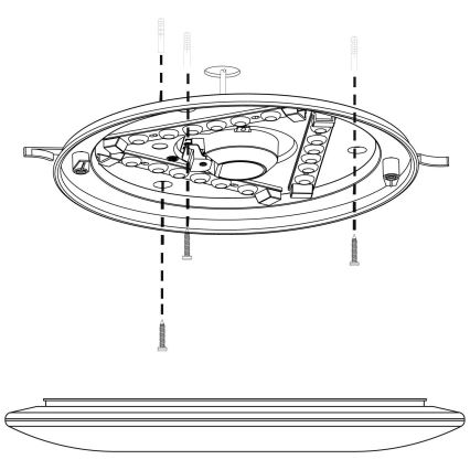 Eglo - LED Stropné svietidlo LED/10W/230V