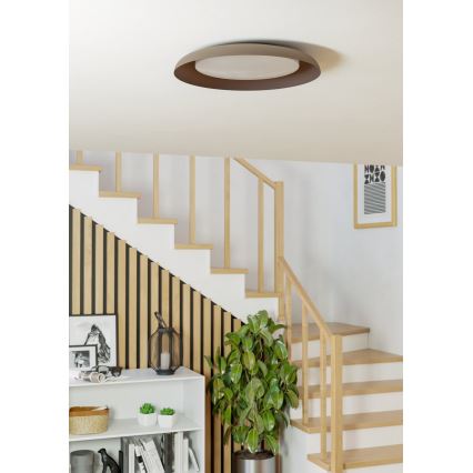 Eglo 99704 - LED stropné svietidlo PENJAMO LED/17,1W/230V hnedé