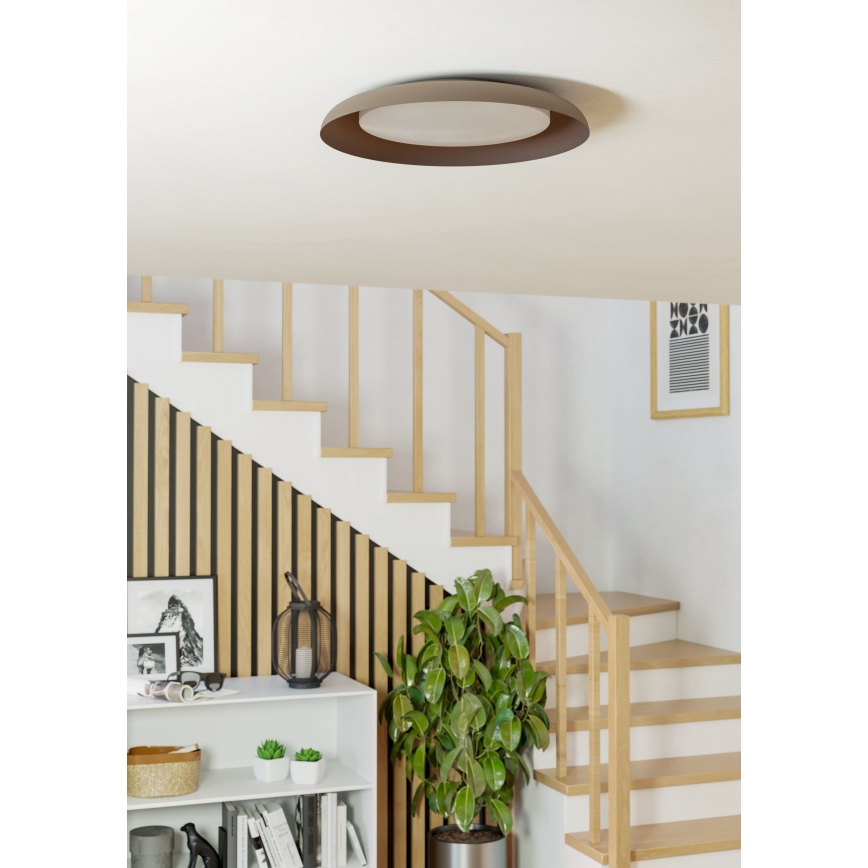 Eglo 99704 - LED stropné svietidlo PENJAMO LED/17,1W/230V hnedé