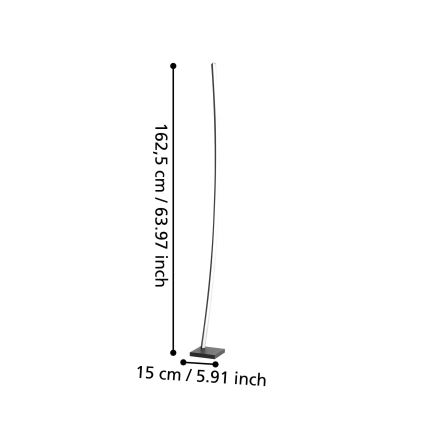 Eglo - LED Stojacia lampa LED/25,7W/230V