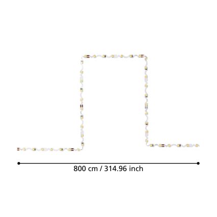 Eglo - LED Pásik 8m LED/43,2W/24/230V 3000K