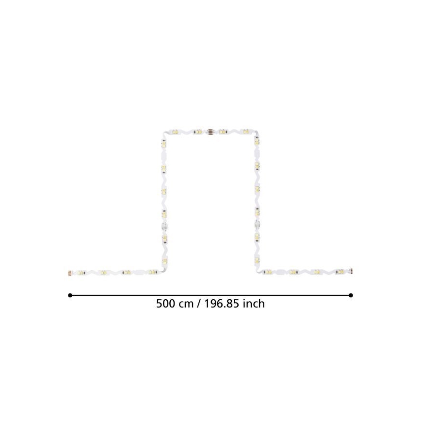 Eglo - LED Stmievateľný pásik 5m LED/23W/24/230V 2700-6500K + diaľkové ovládanie