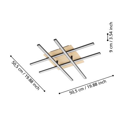 Eglo - LED Stropné svietidlo LED/21W/230V