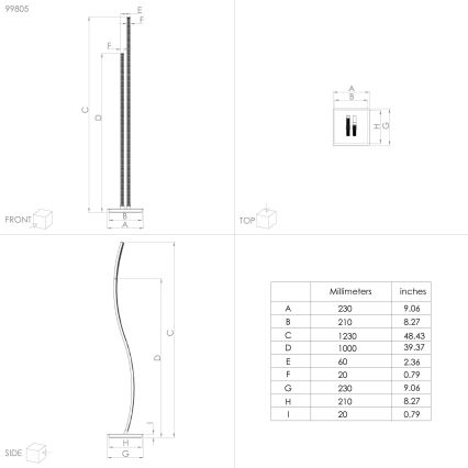 Eglo - LED Stojacia lampa LED/8W/230V