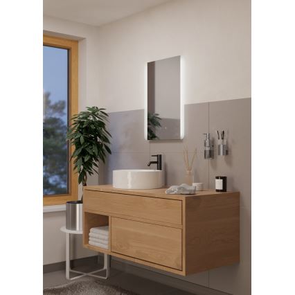Eglo - LED Kúpeľňové vyhrievané nástenné zrkadlo s podsvietením LED/28W/230V IP44