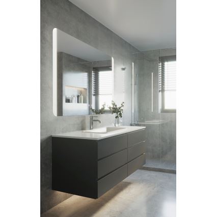 Eglo - LED Kúpeľňové vyhrievané nástenné zrkadlo s podsvietením LED/24W/230V IP44