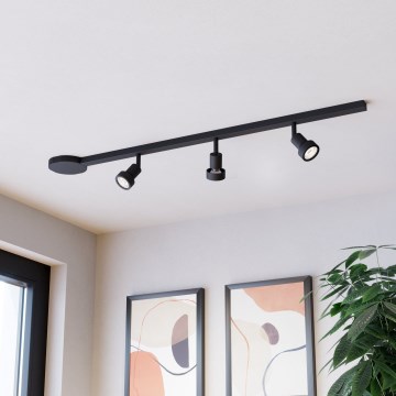 Eglo - Bodové svietidlo 3xGU10/10W/230V čierne