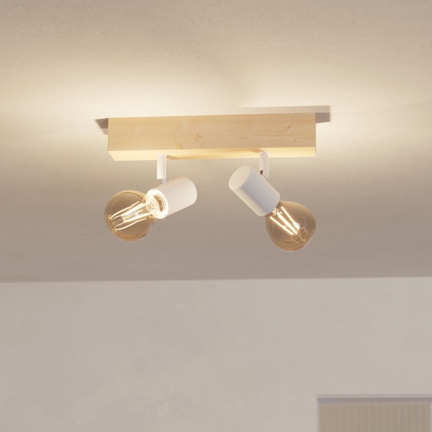 Eglo - Bodové svietidlo TOWNSHEND 2xE27/60W/230V - FSC certifikované
