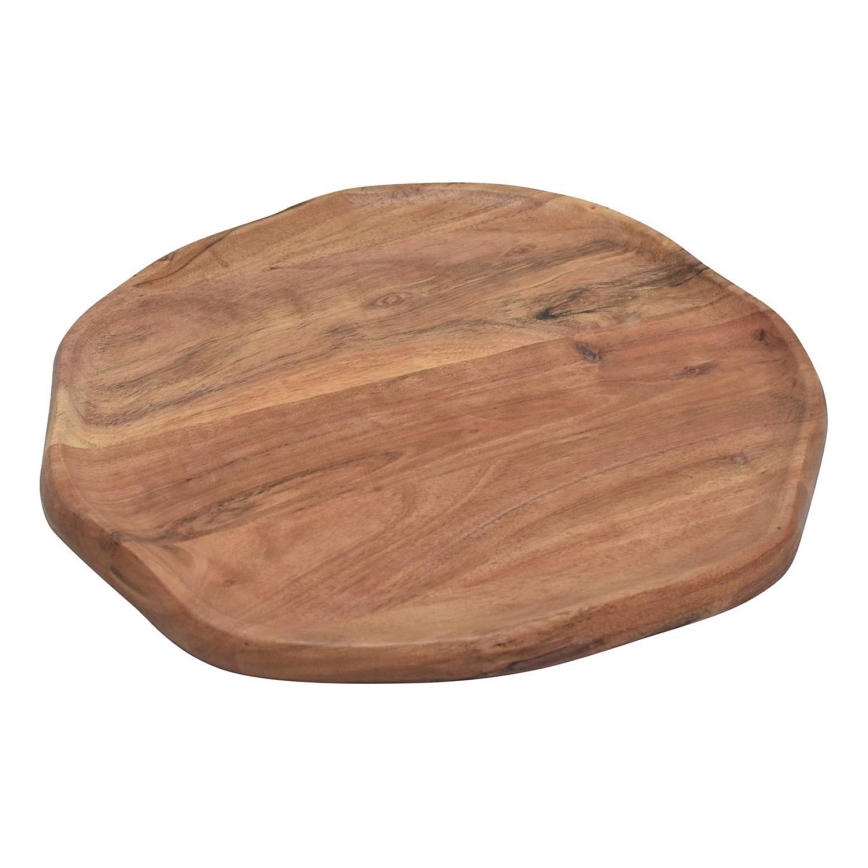 Eglo - Dekoračný podnos pr. 20 cm drevo