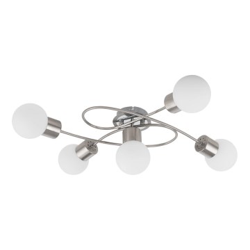 Eglo/Edi Light 54686 - LED Prisadený luster 5xE14/6W/230V matný chróm