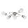 Eglo/Edi Light 54686 - LED Prisadený luster 5xE14/6W/230V matný chróm