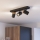 Eglo - Kúpeľňové bodové svietidlo 3xGU10/3W/230V IP44 čierne/béžové