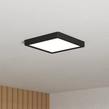 Eglo - LED Kúpeľňové stropné svietidlo LED/10,5W/230V 22x22 cm IP44 čierna