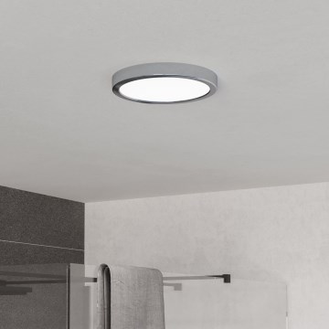 Eglo - LED Kúpeľňové stropné svietidlo LED/11,5W/230V 2700/4000/6500K pr. 21,1 cm IP44 lesklý chróm