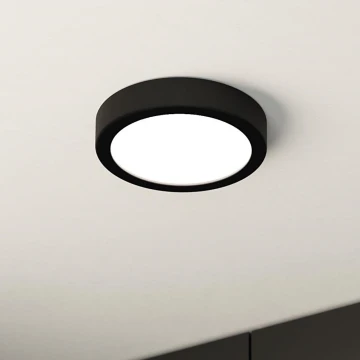 Eglo - LED kúpeľňové stropné svietidlo LED/11W/230V IP44 čierna pr. 16 cm