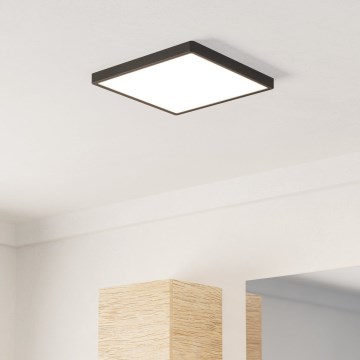 Eglo - LED Kúpeľňové stropné svietidlo LED/13W/230V 2700/4000/6500K 29x29 cm IP44 čierne