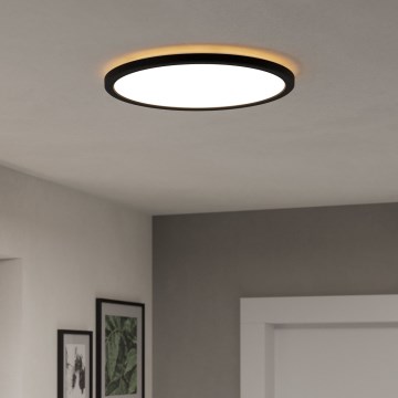 Eglo - LED Kúpeľňové stropné svietidlo LED/18,5W/230V 2700K/4000K/6500K pr. 38,9 cm IP44 čierna