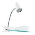 Eglo - LED lampa s klipom 1xGU10/2,8W/230V biela/lesklý chróm