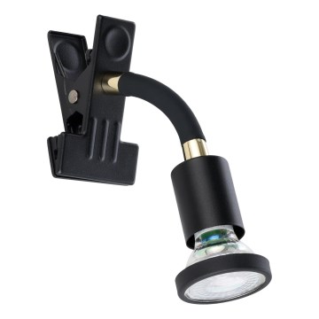 Eglo - LED lampa s klipom 1xGU10/4,5W/230V čierna
