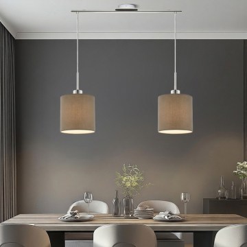 Eglo - LED luster na lankách TUNJA 2xE27/60W/230V taupe