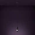 Eglo - LED Luster na lanku 1xGU10/4,6W/230V čierna