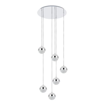 Eglo - LED Luster na lanku 6xG9/3W/230V