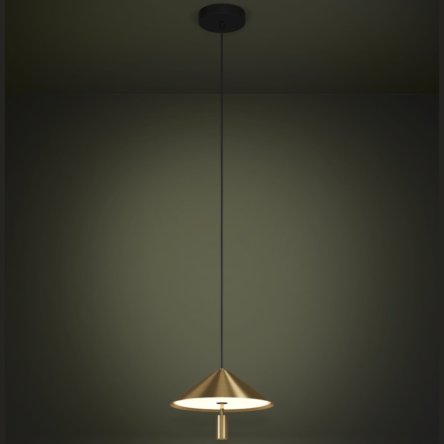 Eglo - LED Luster na lanku LED/12W/230V 3000K zlatá
