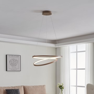 Eglo - LED Luster na lanku LED/36W/230V 3000K béžová