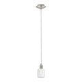 Eglo - LED Luster na lanku MY CHOICE 1xE14/4W/230V  matný chróm/biela