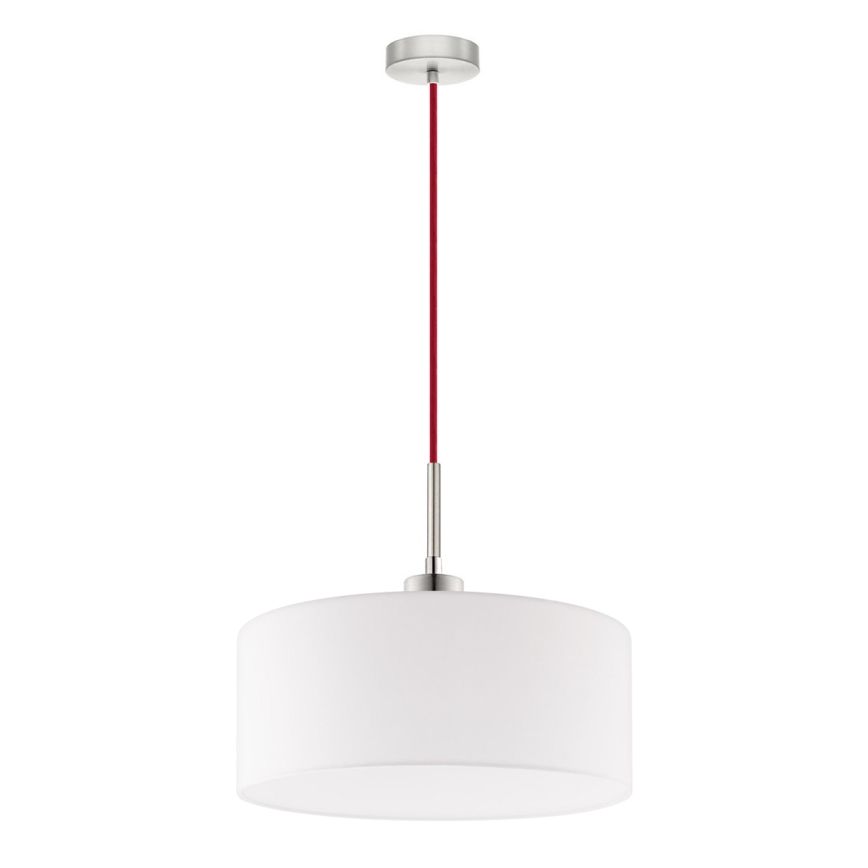 Eglo - LED  Luster na lanku TUNJA 1xE27/60W/230V biela