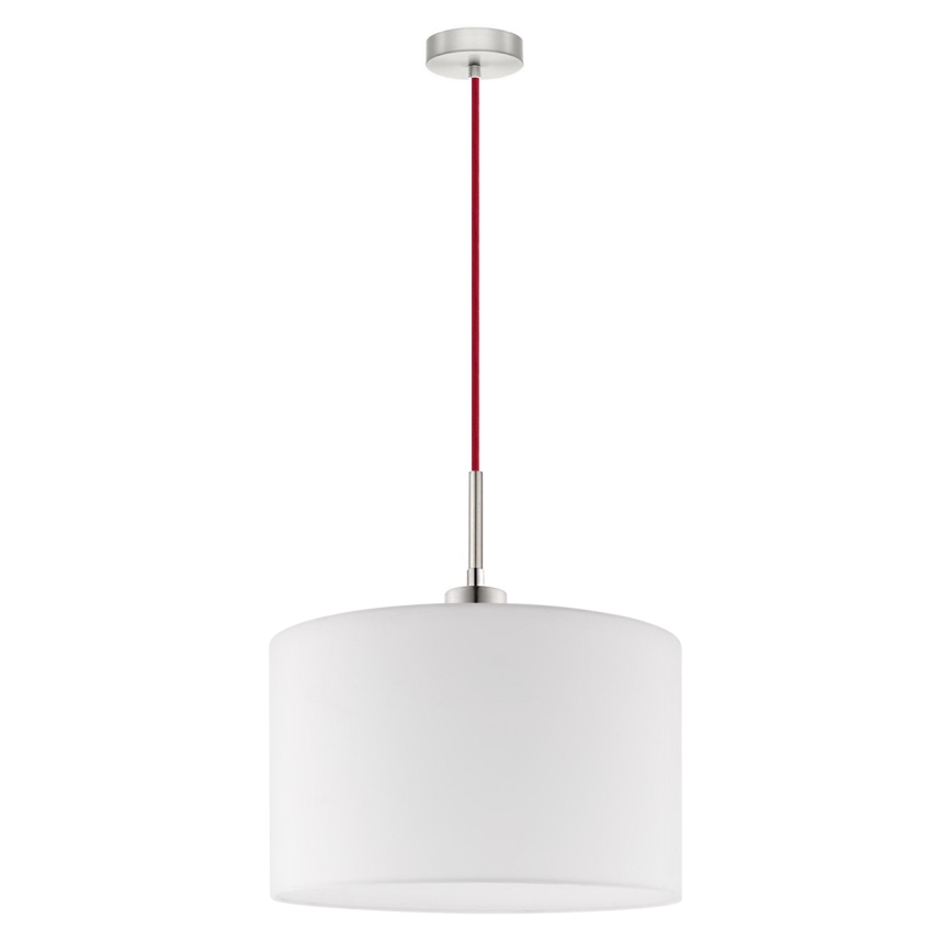 Eglo - LED  Luster na lanku TUNJA 1xE27/60W/230V biela