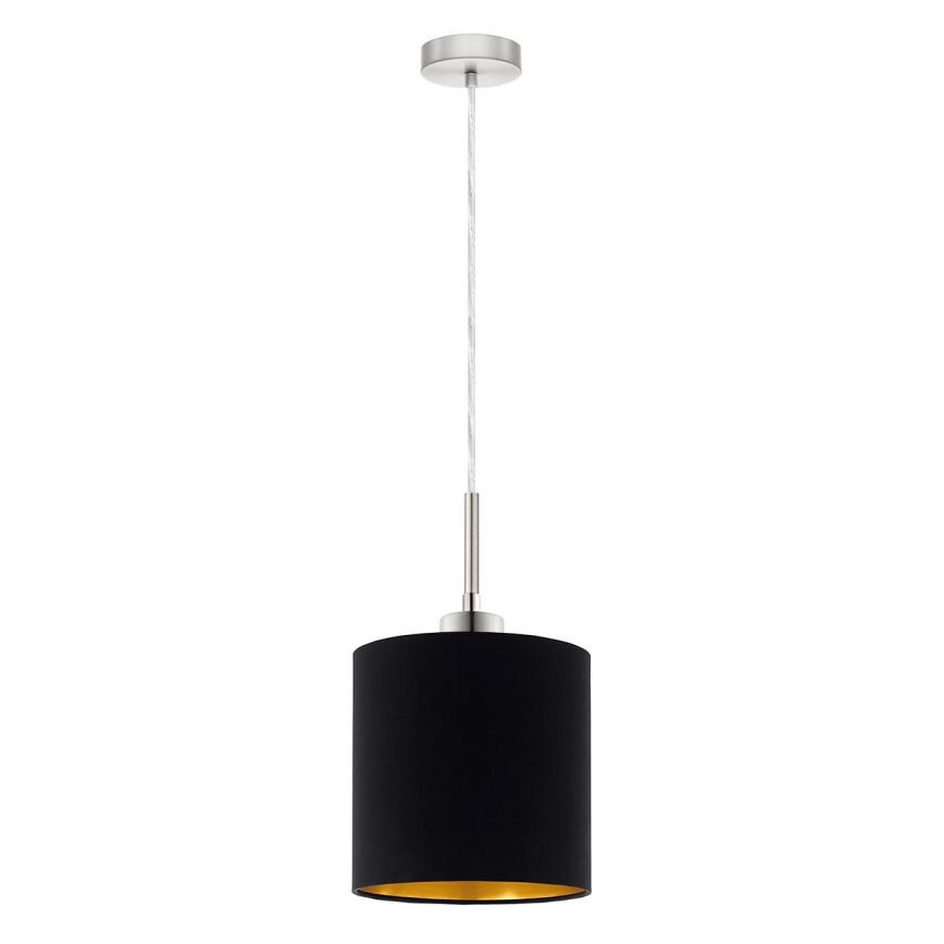 Eglo - LED Luster na lanku TUNJA 1xE27/60W/230V čierna