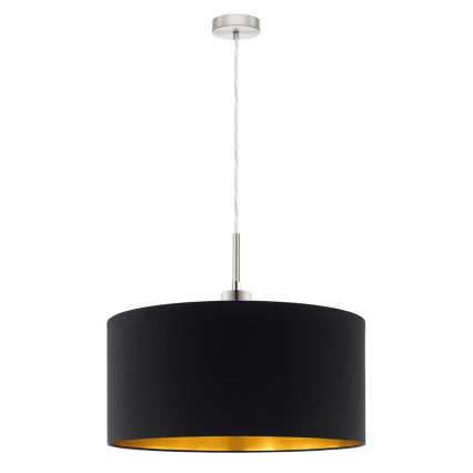 Eglo - LED Luster na lanku TUNJA 1xE27/60W/230V čierna