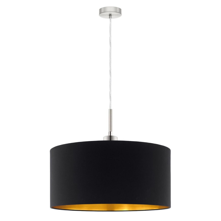 Eglo - LED Luster na lanku TUNJA 1xE27/60W/230V čierna