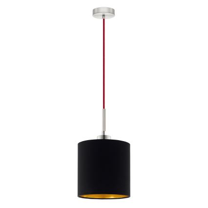 Eglo - LED  Luster na lanku TUNJA 1xE27/60W/230V čierna