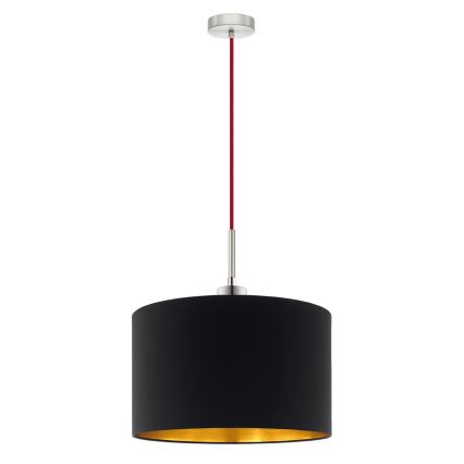 Eglo - LED  Luster na lanku TUNJA 1xE27/60W/230V čierna
