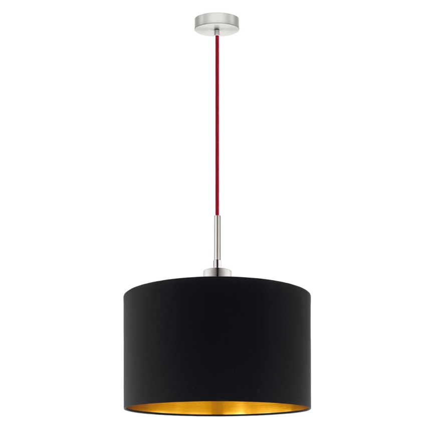 Eglo - LED  Luster na lanku TUNJA 1xE27/60W/230V čierna