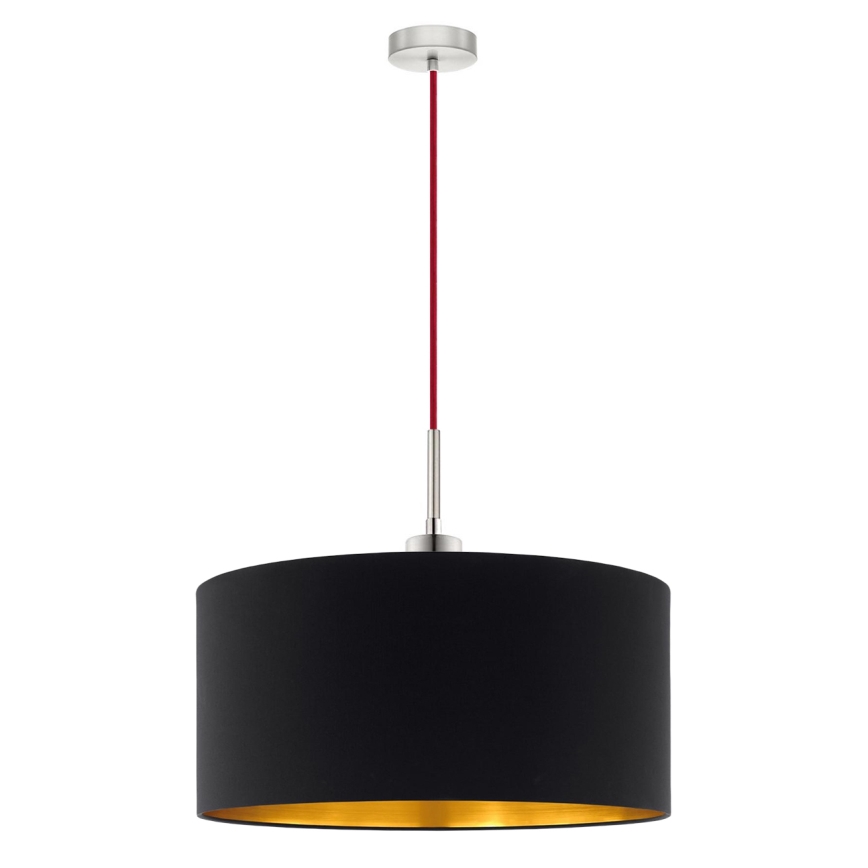 Eglo - LED  Luster na lanku TUNJA 1xE27/60W/230V čierna