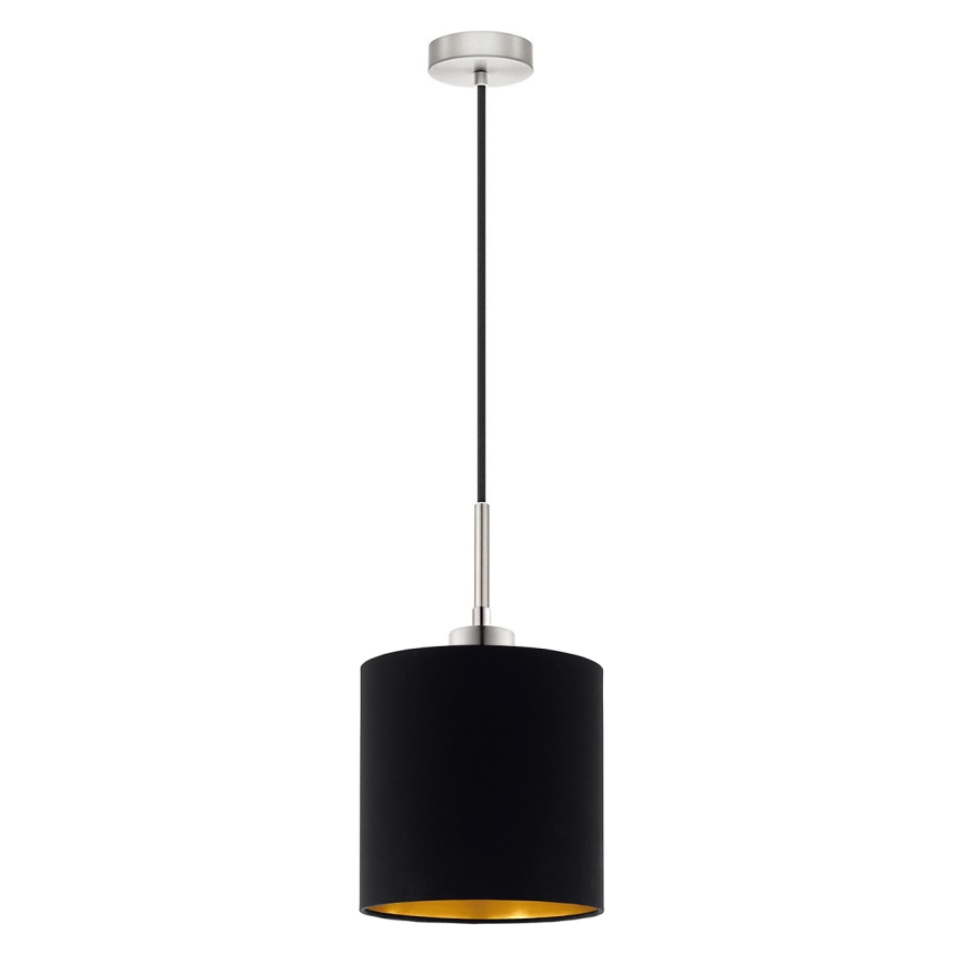 Eglo - LED  Luster na lanku TUNJA 1xE27/60W/230V čierna
