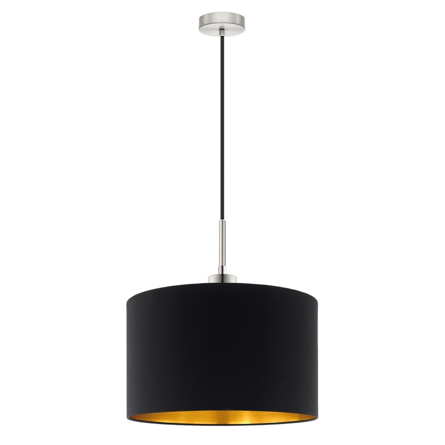 Eglo - LED  Luster na lanku TUNJA 1xE27/60W/230V čierna