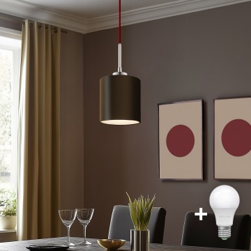 Eglo - LED  Luster na lanku TUNJA 1xE27/60W/230V hnedá