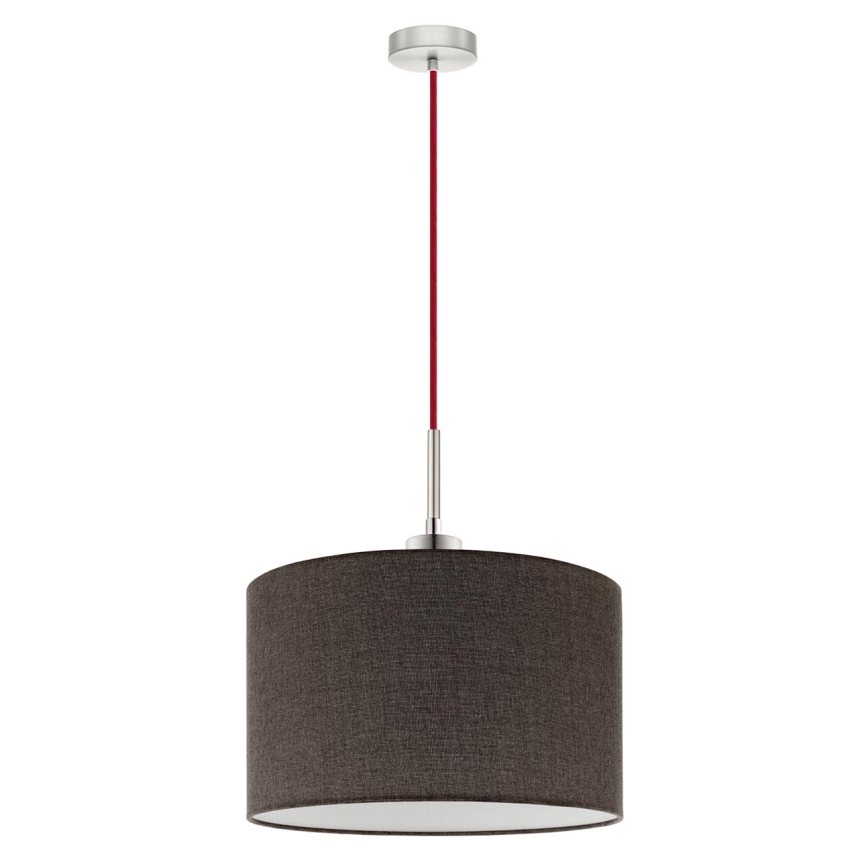 Eglo - LED  Luster na lanku TUNJA 1xE27/60W/230V hnedá